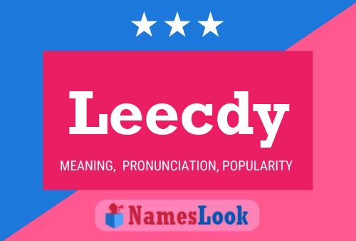 ملصق اسم Leecdy