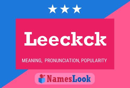 ملصق اسم Leeckck