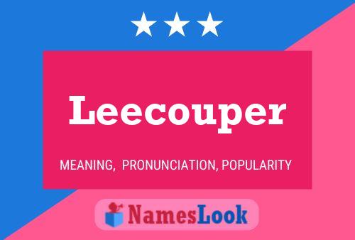 ملصق اسم Leecouper