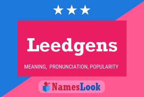 ملصق اسم Leedgens