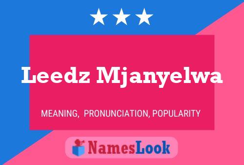 ملصق اسم Leedz Mjanyelwa