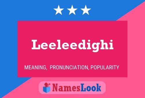 ملصق اسم Leeleedighi