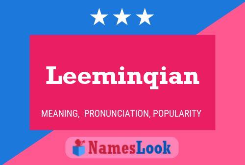 ملصق اسم Leeminqian