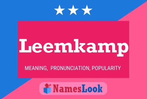 ملصق اسم Leemkamp