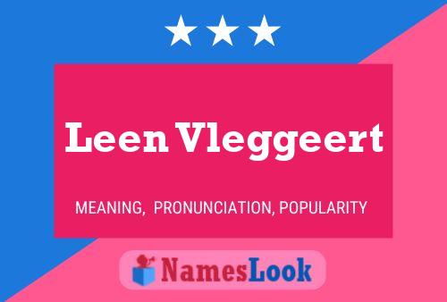 ملصق اسم Leen Vleggeert