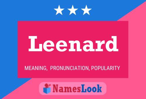 ملصق اسم Leenard