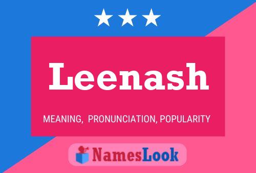 ملصق اسم Leenash