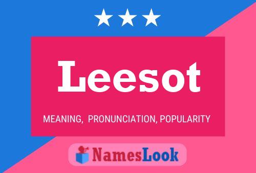 ملصق اسم Leesot