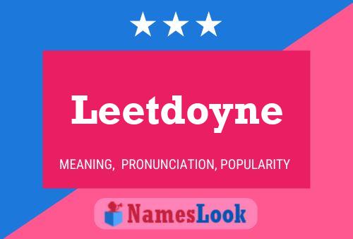 ملصق اسم Leetdoyne