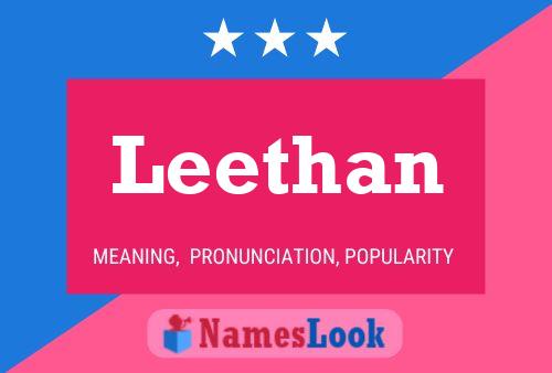 ملصق اسم Leethan