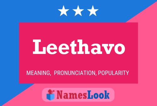 ملصق اسم Leethavo