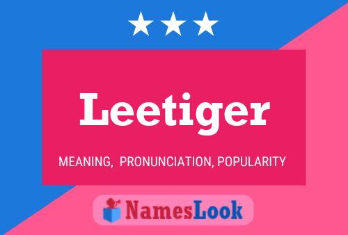 ملصق اسم Leetiger