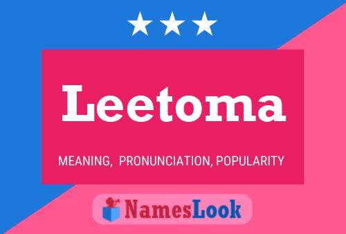 ملصق اسم Leetoma