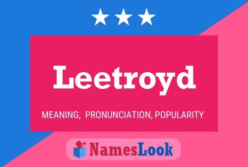 ملصق اسم Leetroyd