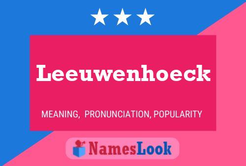 ملصق اسم Leeuwenhoeck