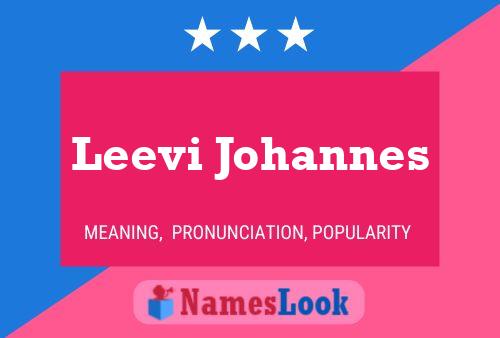 ملصق اسم Leevi Johannes