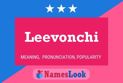 ملصق اسم Leevonchi