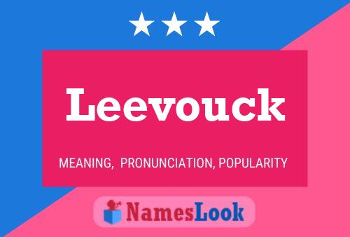 ملصق اسم Leevouck