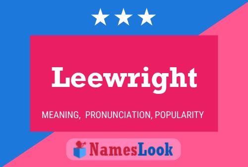 ملصق اسم Leewright