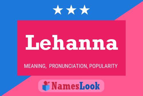 ملصق اسم Lehanna