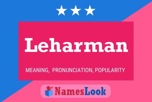 ملصق اسم Leharman