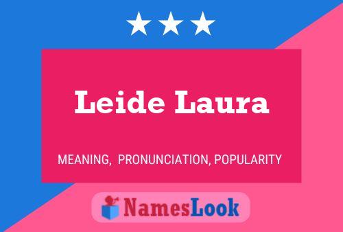 ملصق اسم Leide Laura