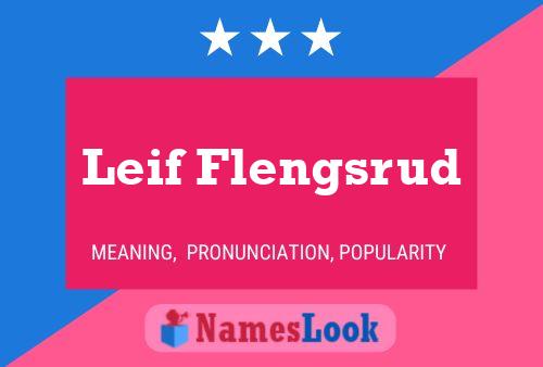 ملصق اسم Leif Flengsrud