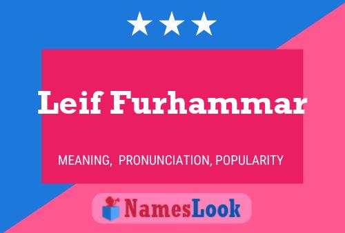 ملصق اسم Leif Furhammar