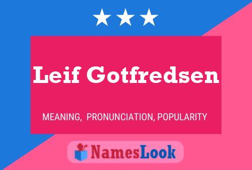 ملصق اسم Leif Gotfredsen