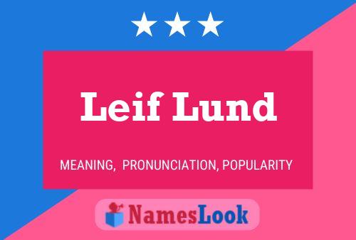 ملصق اسم Leif Lund