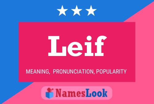 ملصق اسم Leif