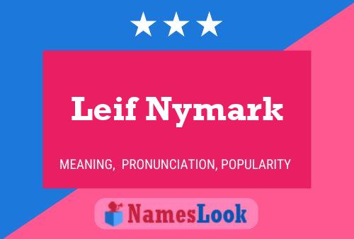 ملصق اسم Leif Nymark