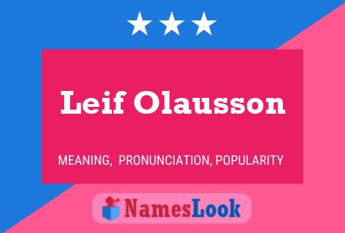 ملصق اسم Leif Olausson