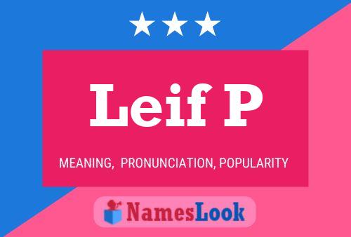 ملصق اسم Leif P