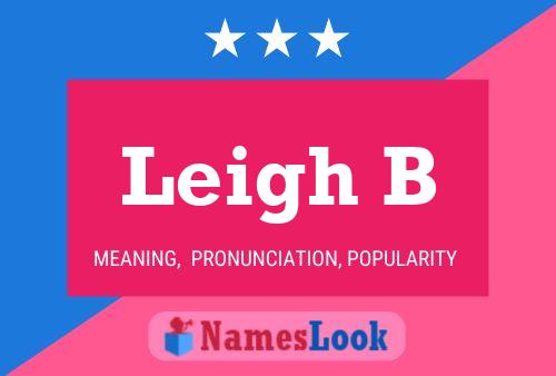 ملصق اسم Leigh B