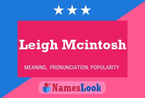 ملصق اسم Leigh Mcintosh