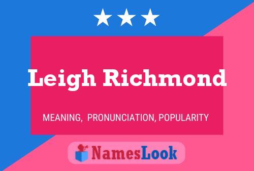 ملصق اسم Leigh Richmond