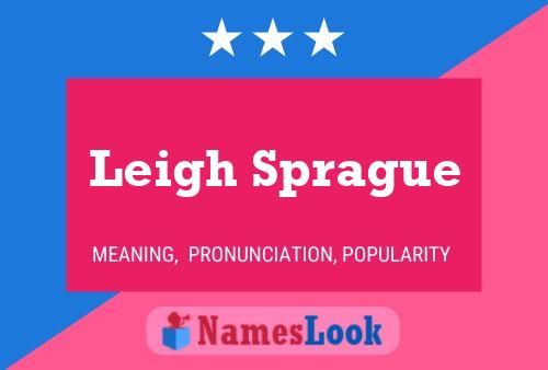 ملصق اسم Leigh Sprague