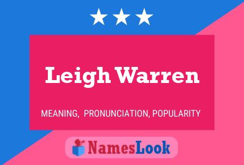 ملصق اسم Leigh Warren