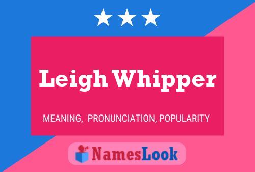 ملصق اسم Leigh Whipper