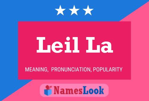 ملصق اسم Leil La