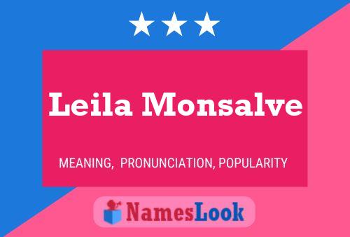 ملصق اسم Leila Monsalve