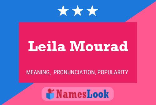 ملصق اسم Leila Mourad