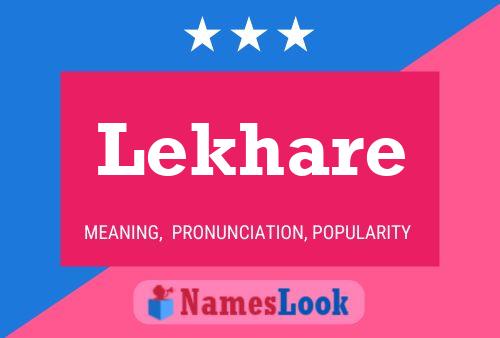 ملصق اسم Lekhare