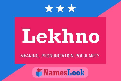 ملصق اسم Lekhno