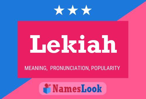 ملصق اسم Lekiah