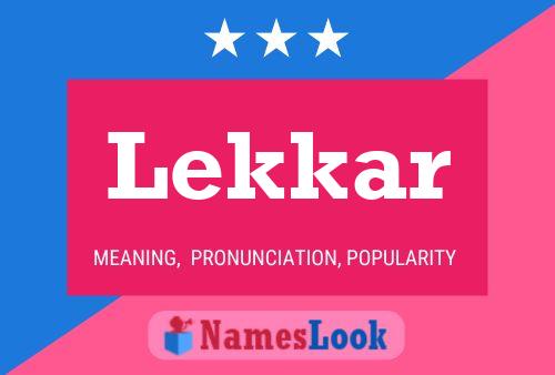 ملصق اسم Lekkar