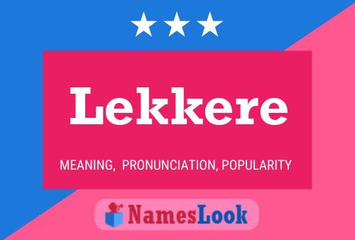 ملصق اسم Lekkere