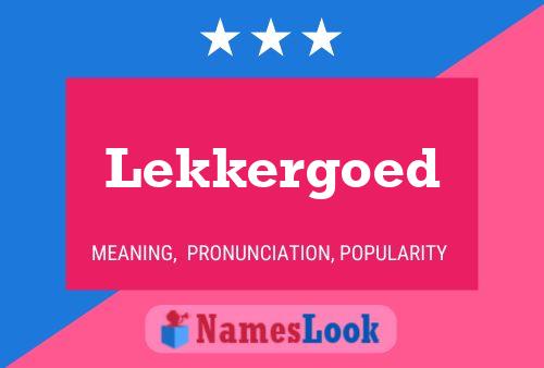 ملصق اسم Lekkergoed