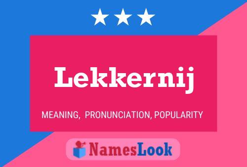 ملصق اسم Lekkernij